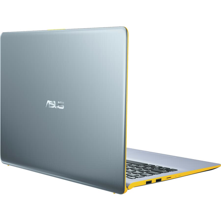 ASUS S530UA-DB51-YL silver laptop with yellow edges, 15.6 inch Full HD display
