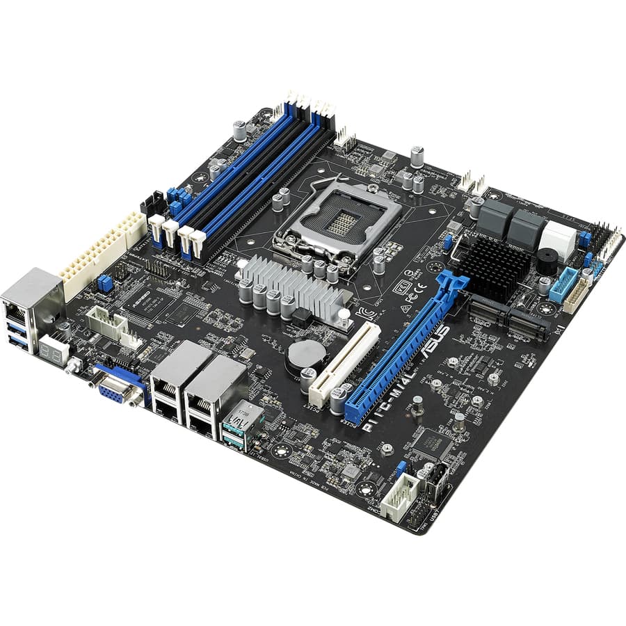ASUS P11C-M/4L Intel C242 LGA1151 DDR4 server motherboard with Mini-SAS HD and M.2 support