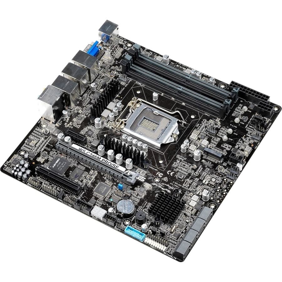 ASUS WS C246M PRO/SE Micro ATX workstation motherboard with Intel C246 chipset and dual LAN