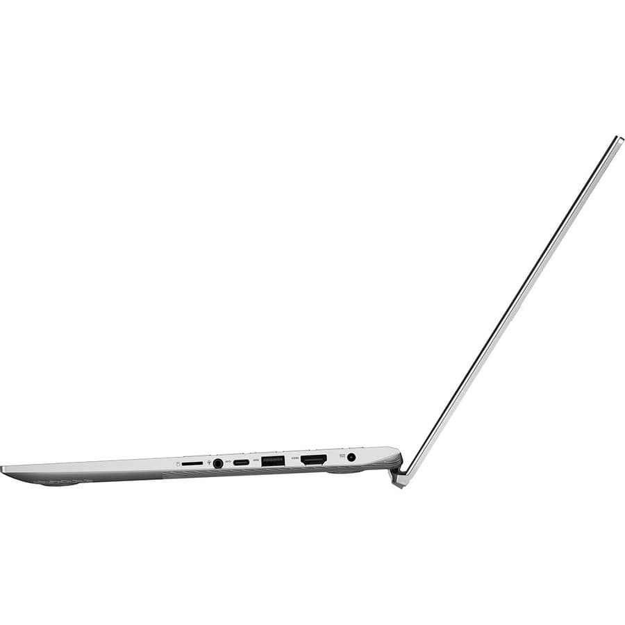 ASUS S532FA-DH55 laptop in transparent silver with 15.6-inch Full HD anti-glare display and narrow border