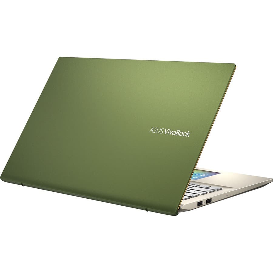 ASUS S532FA-DH55-GN laptop in green with 15.6-inch Full HD anti-glare display and narrow border