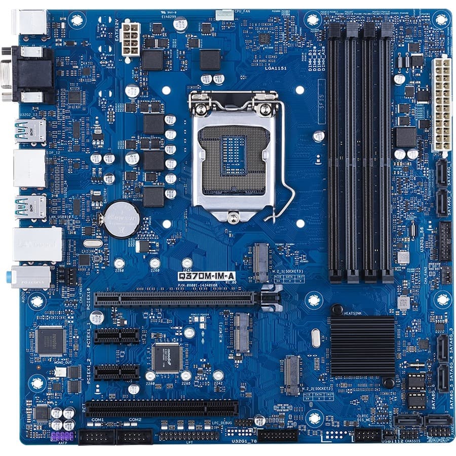 ASUS Q370M-IM-A Micro-ATX motherboard with Intel Q370 chipset and LGA 1151 socket