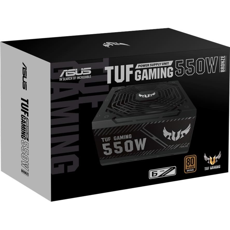 ASUS TUF Gaming 550B 550W Bronze internal power supply with axial-tech fan