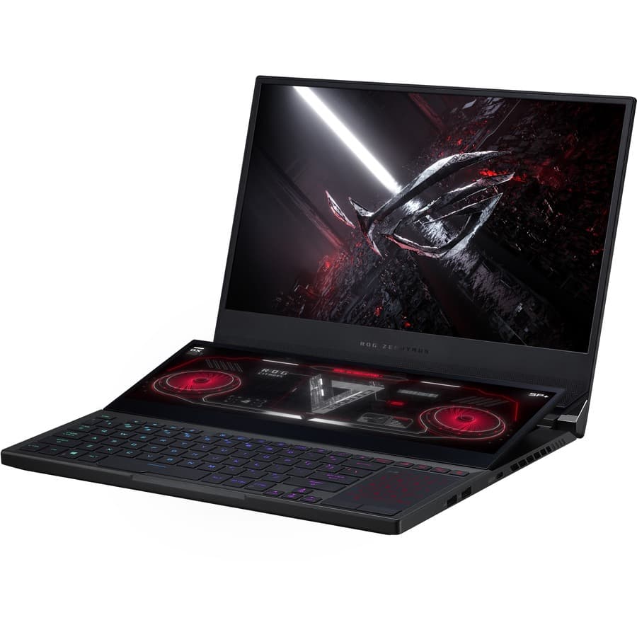 ASUS ROG Zephyrus Duo 15 SE GX551QS-XS99 gaming laptop with dual-screen design and ScreenPad Plus