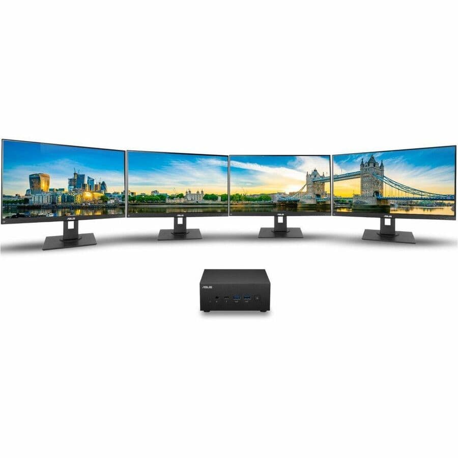 ASUS ExpertCenter PN64 mini PC with Intel Core i5-13500H, 8 GB memory, 256 GB SSD, and quad 4K support