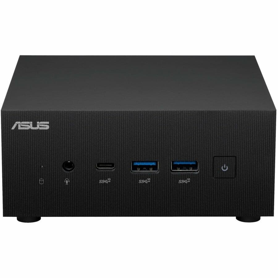 ASUS PN64 mini PC with 13th Gen Intel Core, Intel Iris Xe Graphics, and compact black chassis