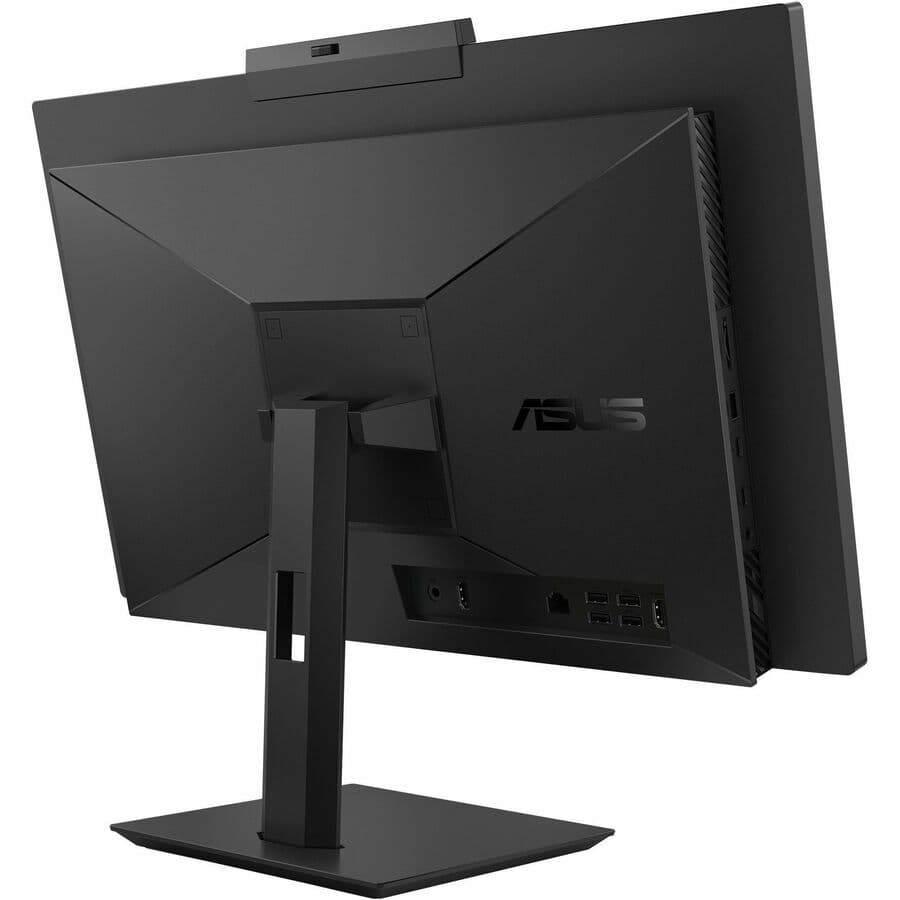 ASUS 23.8-inch all-in-one desktop with touchscreen, black finish, and slim business design