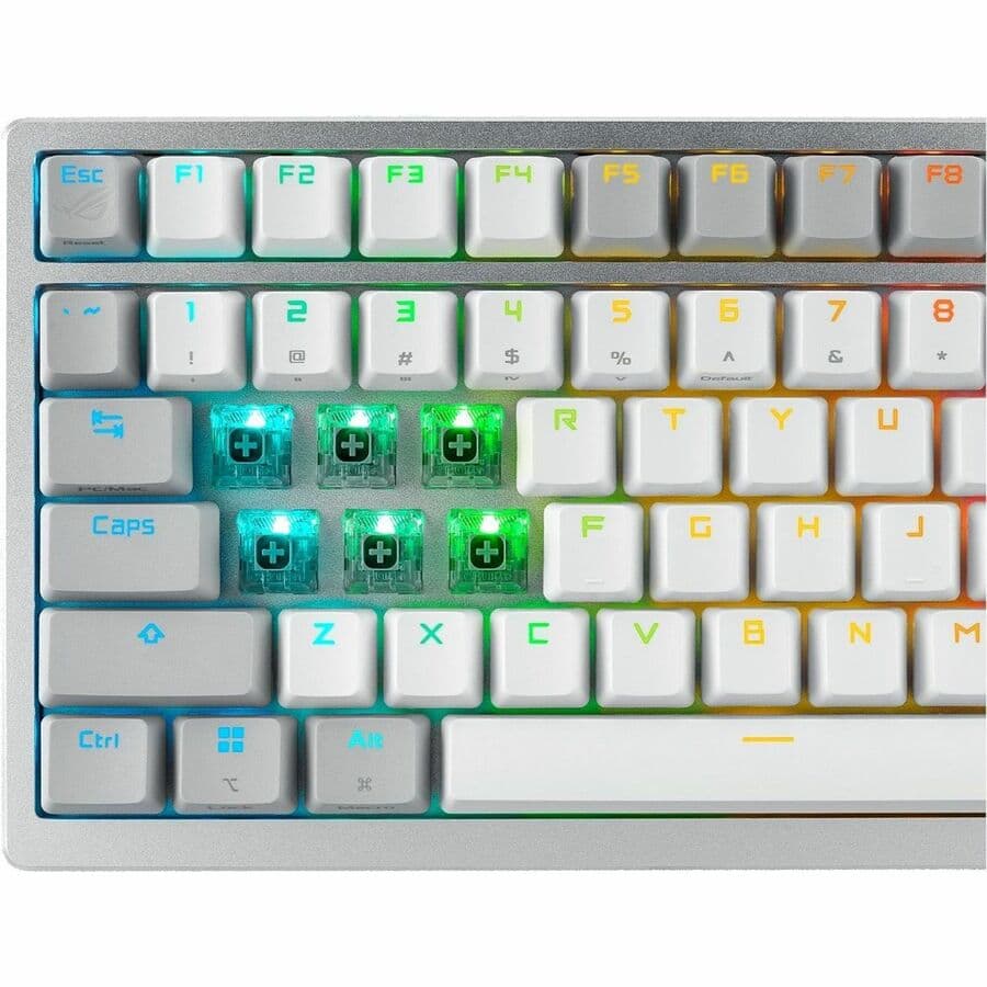 ASUS ROG Azoth wireless DIY custom gaming keyboard with OLED display and compact 75% layout