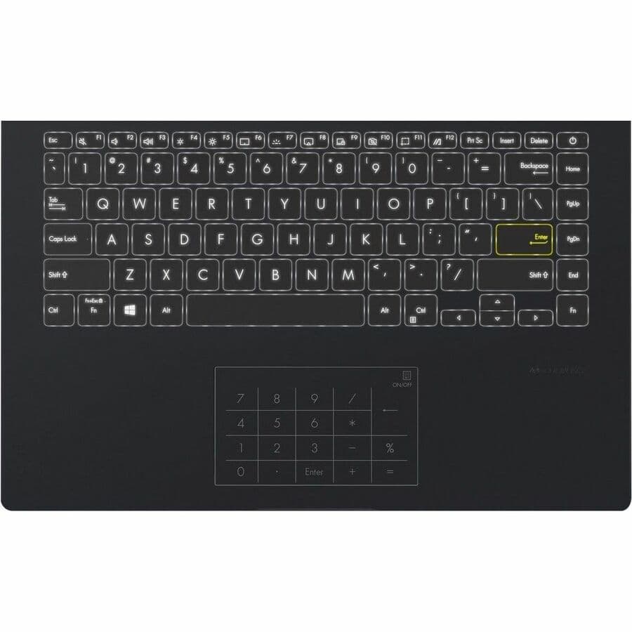 ASUS 14 inch laptop with Full HD display, Intel Celeron N4500, 4 GB RAM, and 128 GB eMMC storage