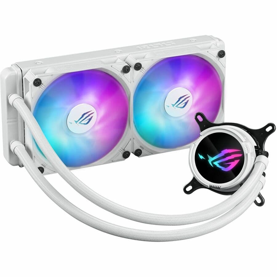 ASUS ROG STRIX LC III 240 ARGB WHT white 240 mm liquid CPU cooler with ARGB lighting