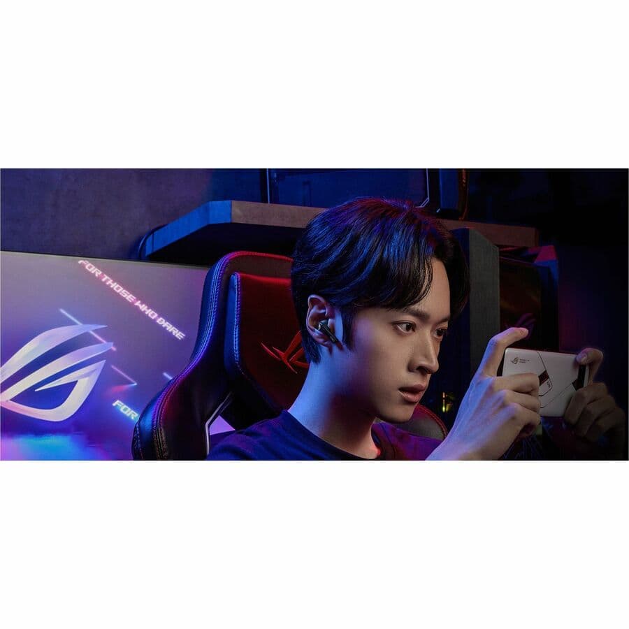 ASUS ROG Cetra True Wireless headset with 2.4 GHz and Bluetooth 5.3 connectivity