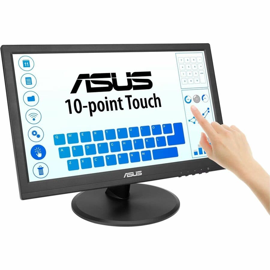 ASUS VT169HE 15.6-inch IPS touch monitor with Full HD resolution for POS and kiosk use