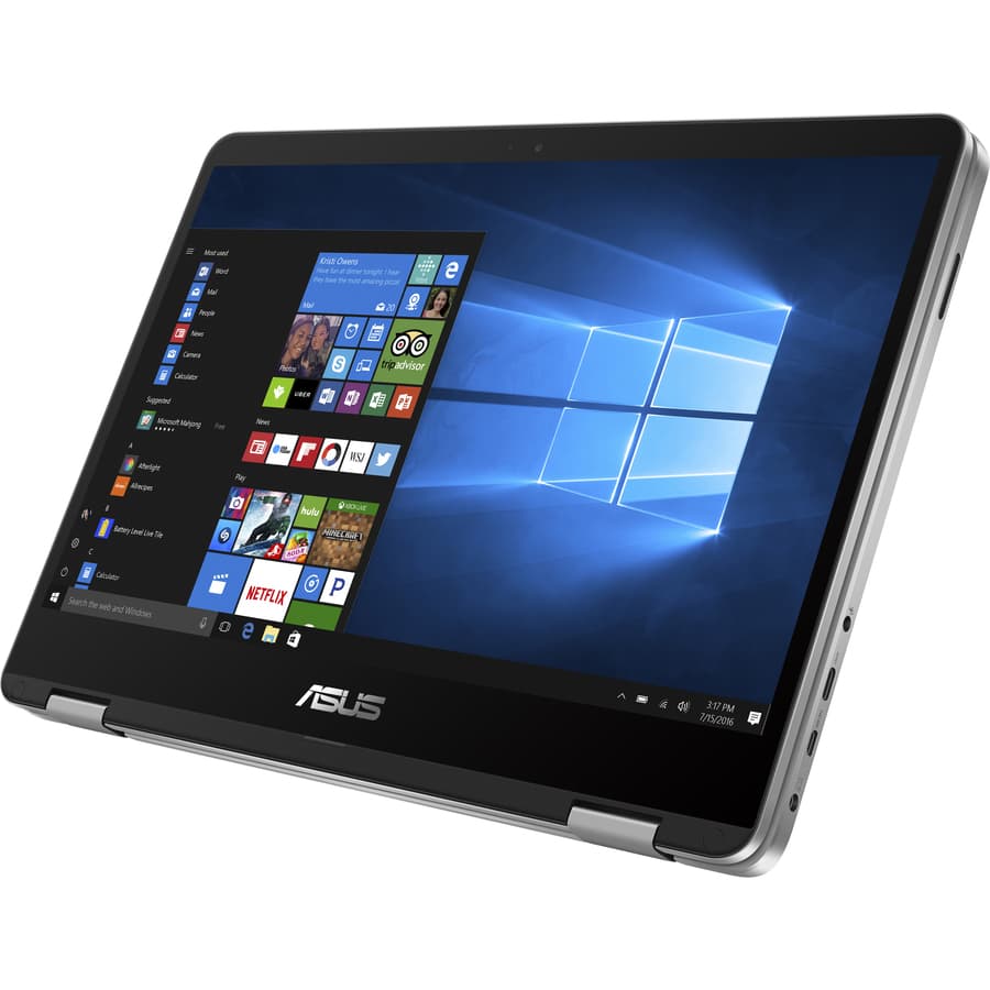 ASUS TP401CA-DHM4T 14-inch 2-in-1 laptop with Intel Core m3-7Y30 and 4 GB memory