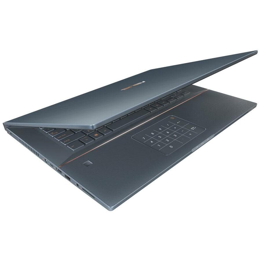 17.0-inch ASUS display configuration in turquoise gray with WUXGA 1920 x 1200 resolution, 16:10 aspect ratio, and anti-glare finish