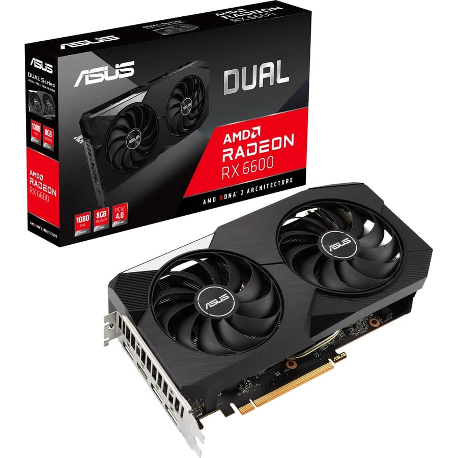 ASUS - AMD ASUS DUAL AMD RADEON RX 6600 8GB GDDR6 AMD RDNA 2 PCIE 4.0 view 11
