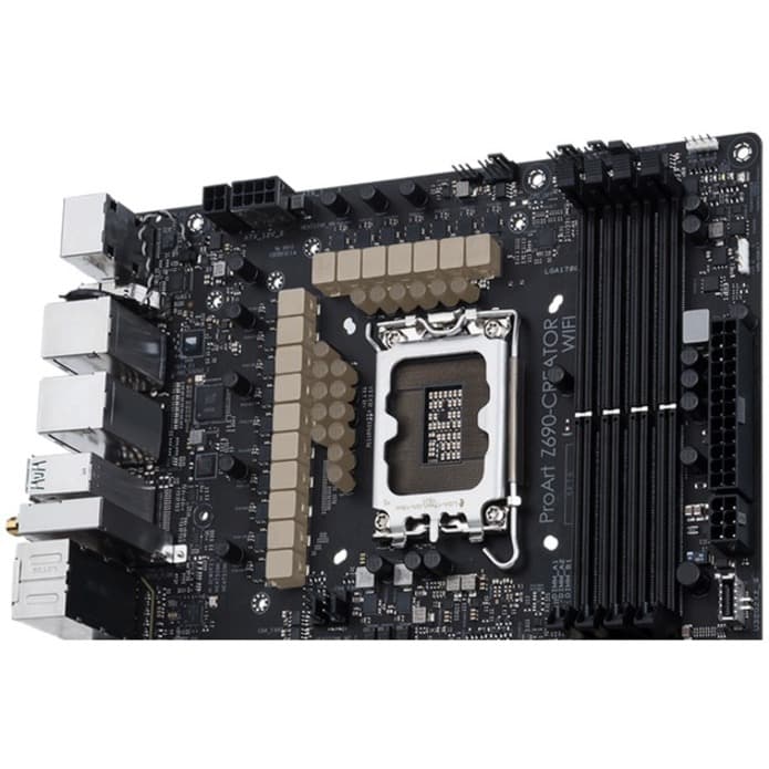 ASUS ProArt Z690-Creator WiFi ATX motherboard for Intel LGA 1700 with DDR5, dual Thunderbolt 4, and 10G LAN
