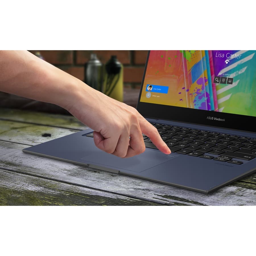 ASUS VivoBook Go 14 Flip 2-in-1 laptop with 14-inch Full HD touchscreen in convertible mode