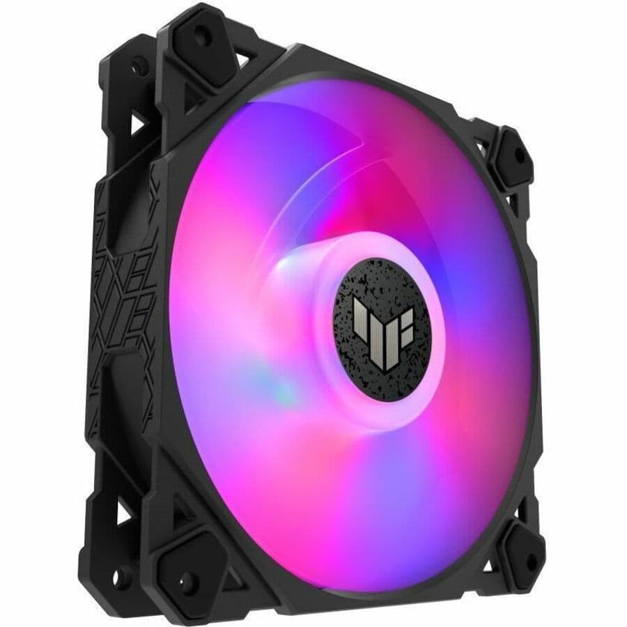 ASUS TUF Gaming TF120 ARGB 120 mm chassis fan with PWM control and addressable RGB lighting