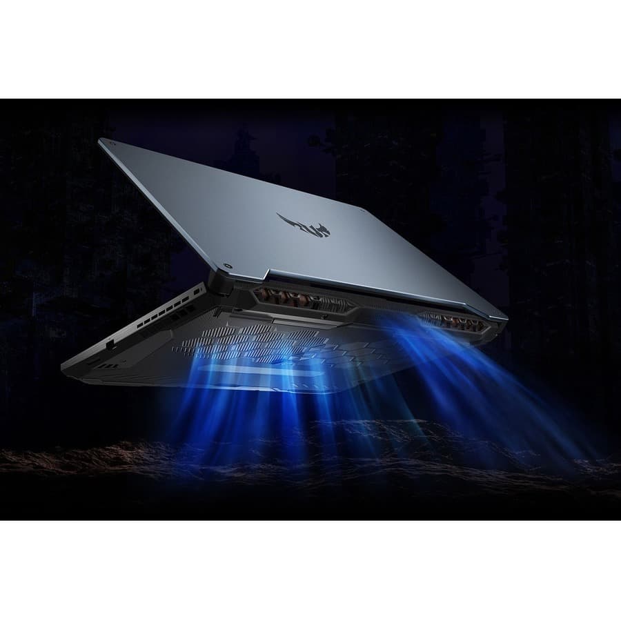 ASUS TUF Gaming FX707ZC-ES53 gray laptop with 17.3-inch Full HD display, Core i5-12500H, RTX 3050, and 16 GB RAM
