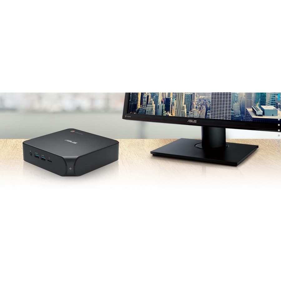 ASUS fanless Chromebox with Intel Celeron 5205U, 4 GB memory, and WiFi 6