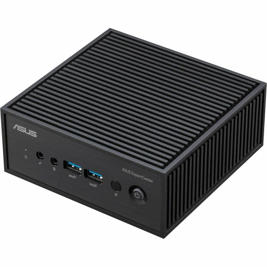 ASUS ExpertCenter PN42 fanless mini PC with Intel N100, dual LAN, and triple 4K support