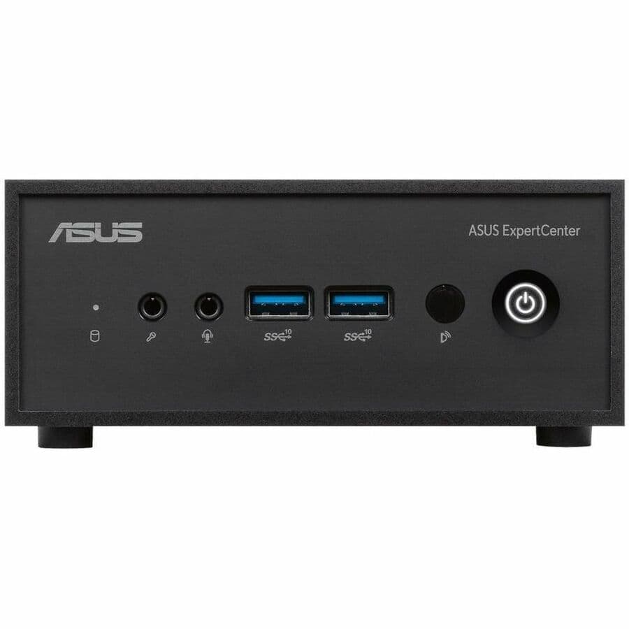ASUS ExpertCenter PN42 fanless mini PC with Intel N100, dual LAN, and VESA mount support