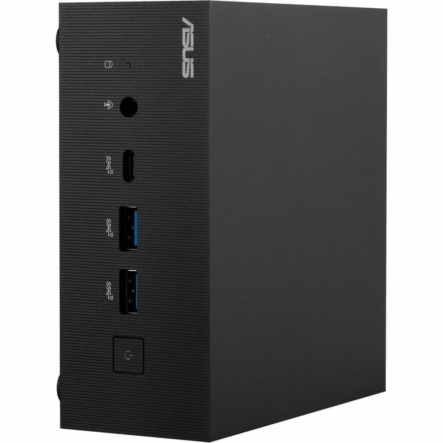 ASUS PN64 mini PC with 13th Gen Intel Core, Intel Iris Xe Graphics, and compact black chassis