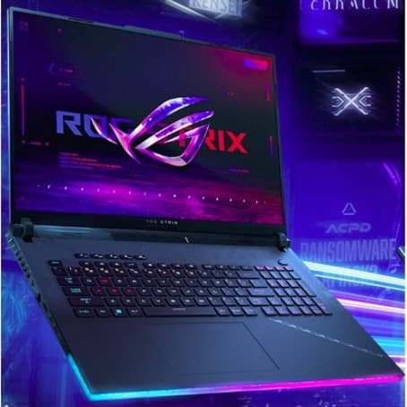 ROG Strix laptop configuration with Intel Core i9-13980HX processor and 64 GB DDR5 memory