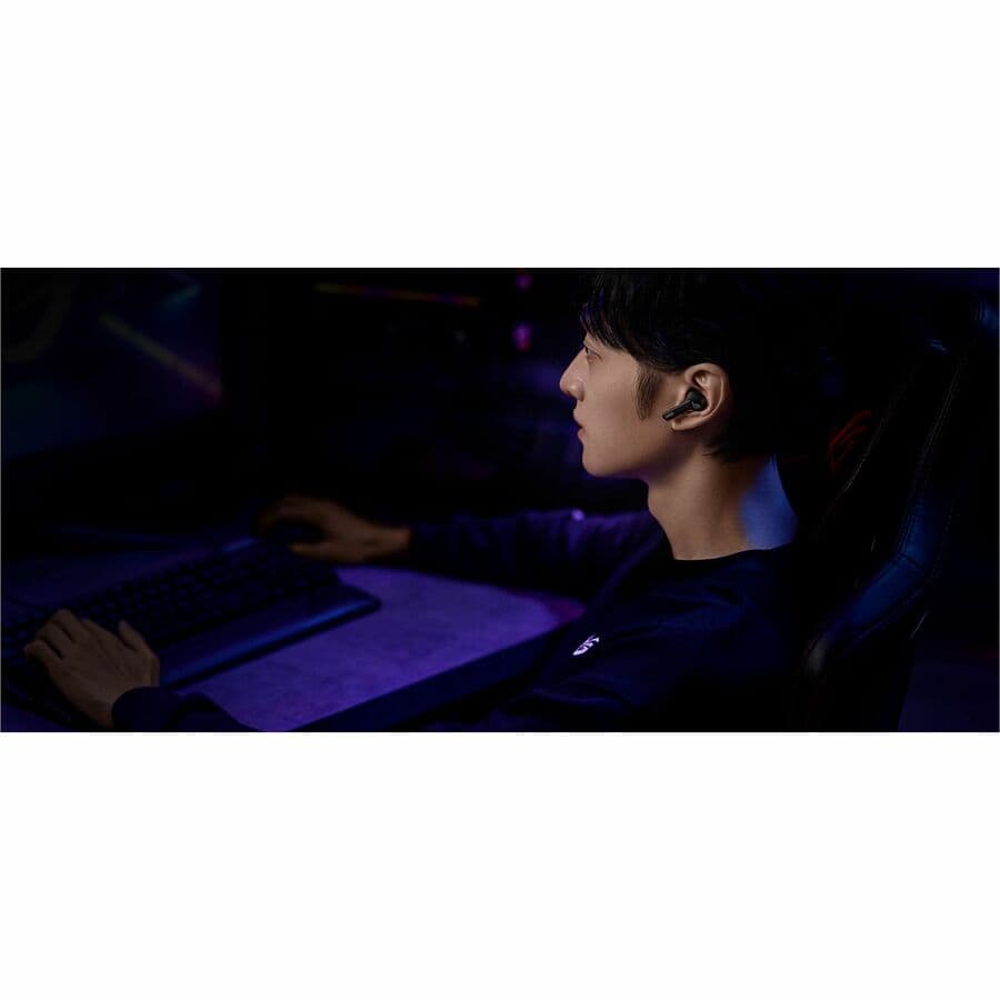 ASUS ROG Cetra True Wireless headset with 2.4 GHz and Bluetooth 5.3 connectivity