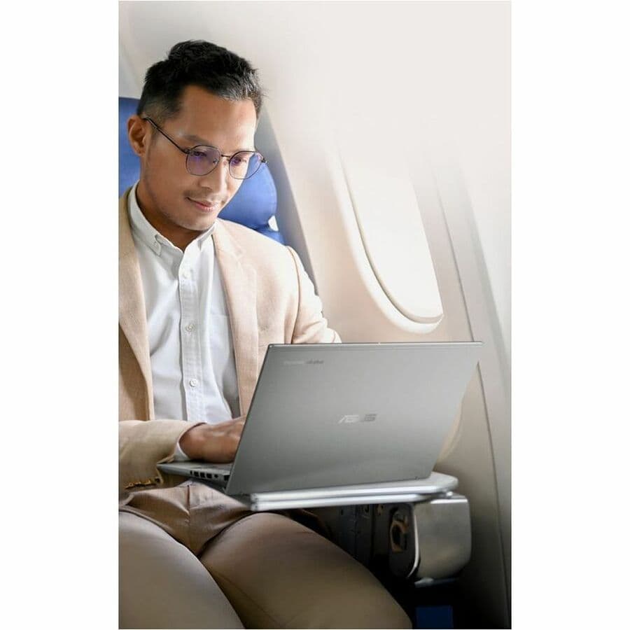 ASUS Chromebook Plus in silver with 14-inch WQXGA display and Intel Core Ultra processor