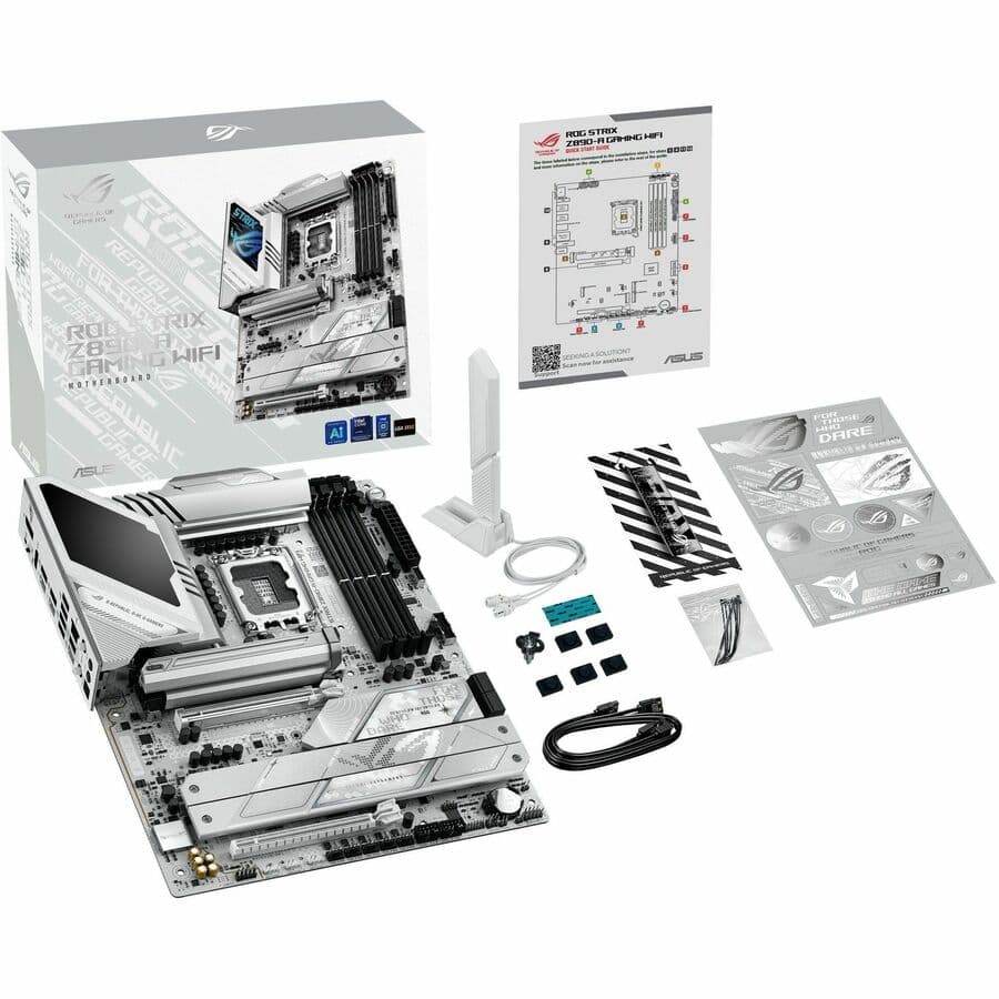 ASUS ROG STRIX Z890-A GAMING WIFI ATX motherboard with LGA 1851, WiFi 7, and 5 M.2 slots