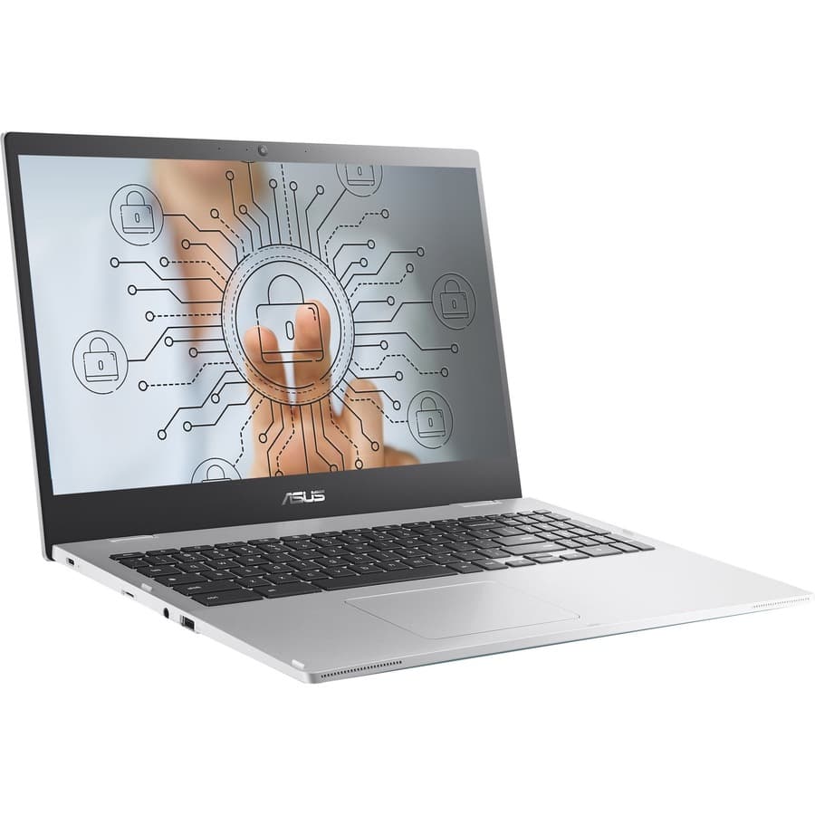 ASUS Chromebook CX1500CKA-SS48F grey laptop with 15.6-inch Full HD non-touch display