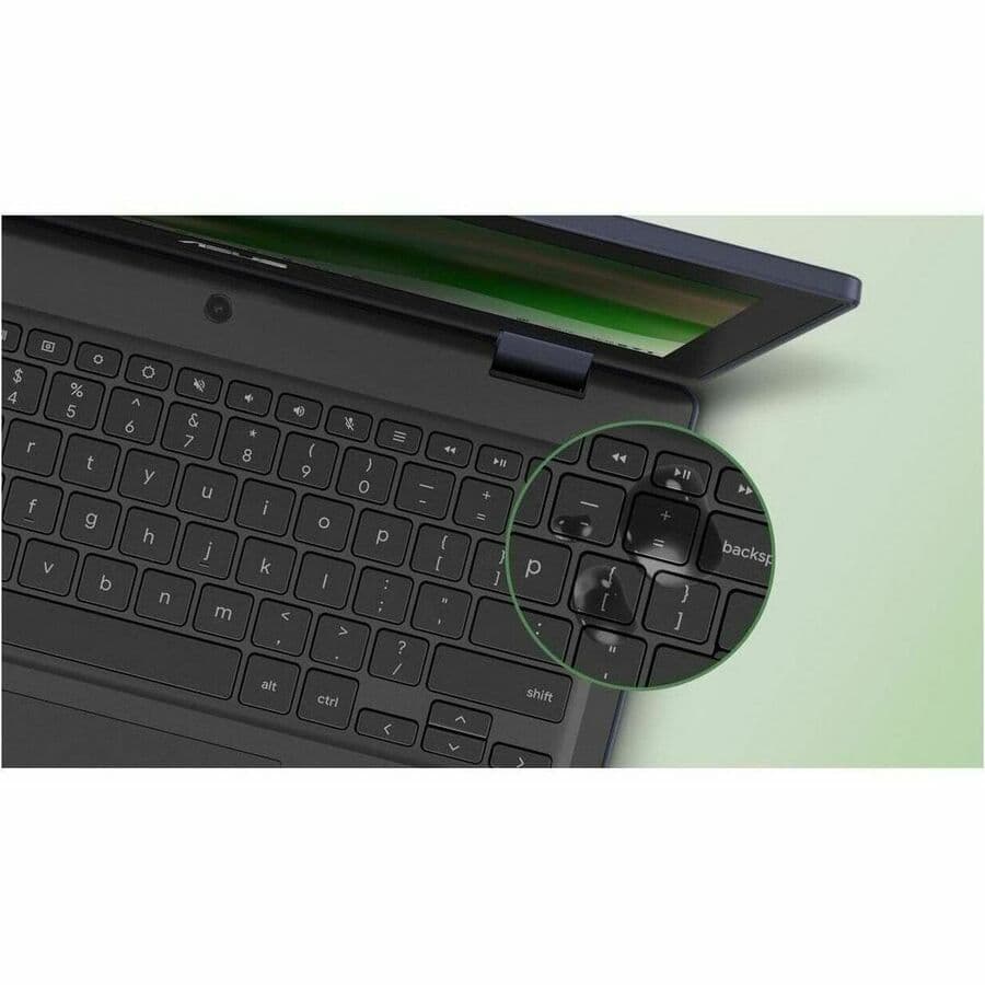 ASUS Chromebook with 11.6-inch HD touchscreen, Intel N150, and grey finish