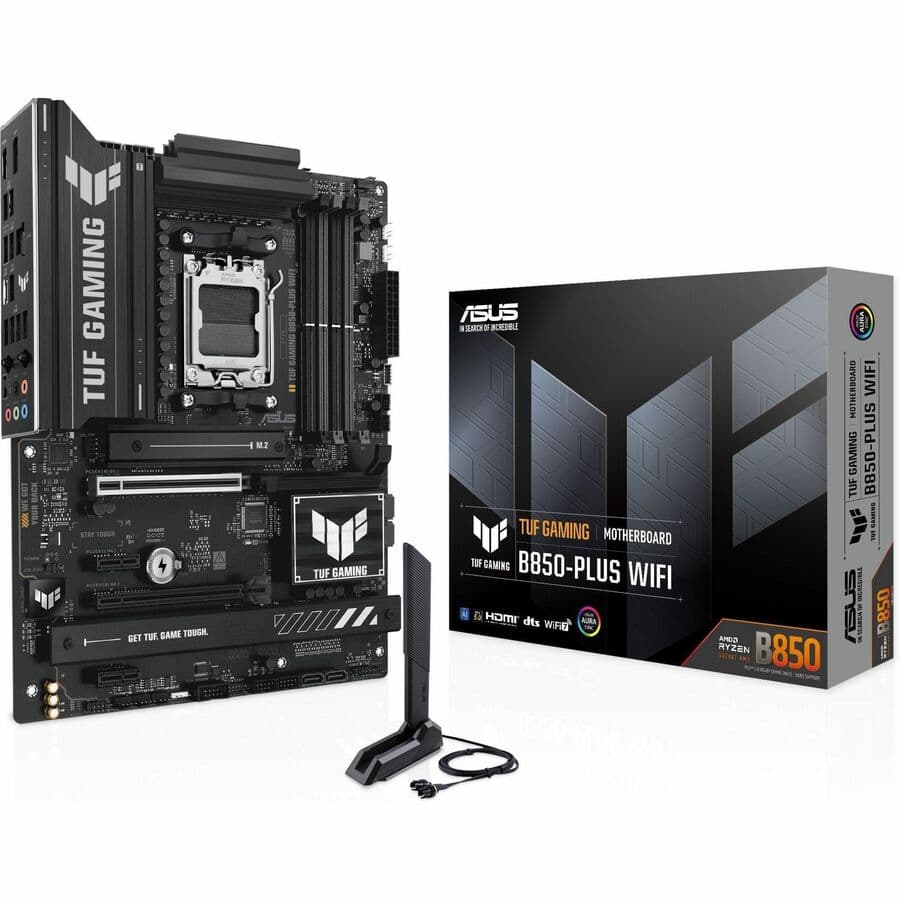 ASUS TUF GAMING B850-PLUS WIFI ATX motherboard for AMD AM5 and DDR5 builds