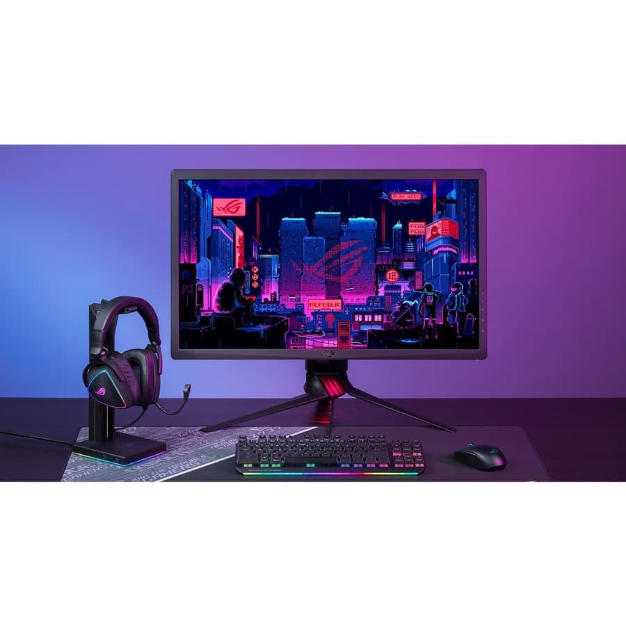 ASUS ROG Delta S USB-C wired gaming headset with RGB lighting and over-ear design