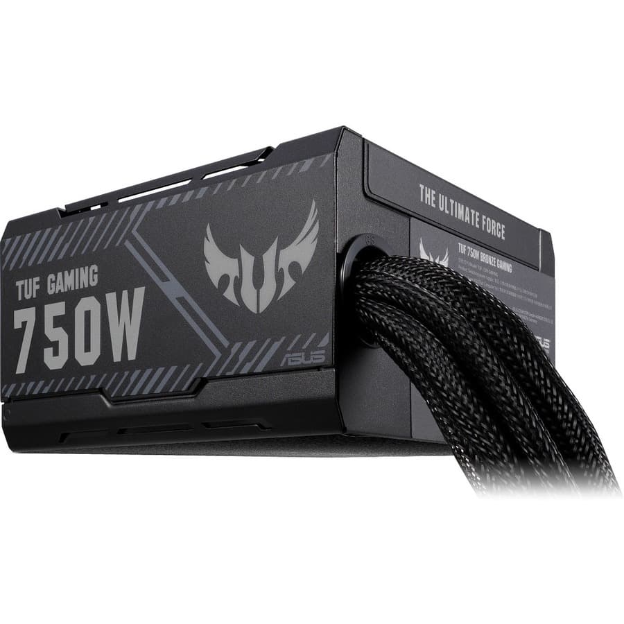 ASUS TUF Gaming 750W Bronze power supply with 0 dB technology for quiet desktop builds