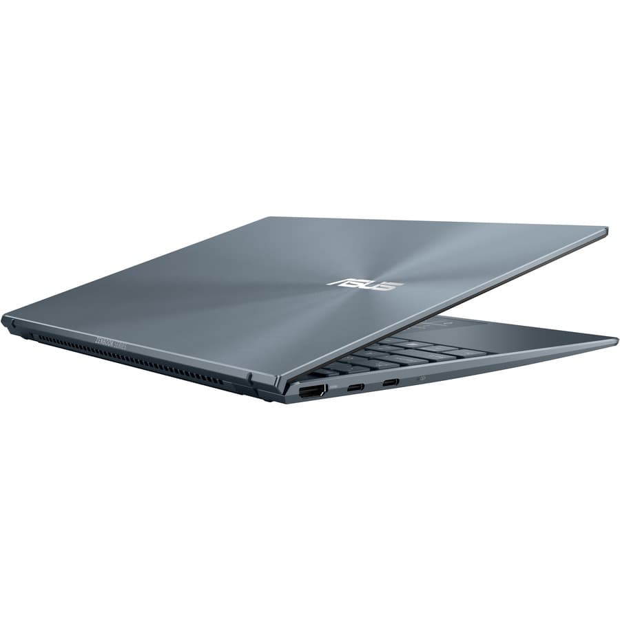 ASUS Zenbook 13 OLED ultra slim notebook with 13.3-inch display and silver chassis