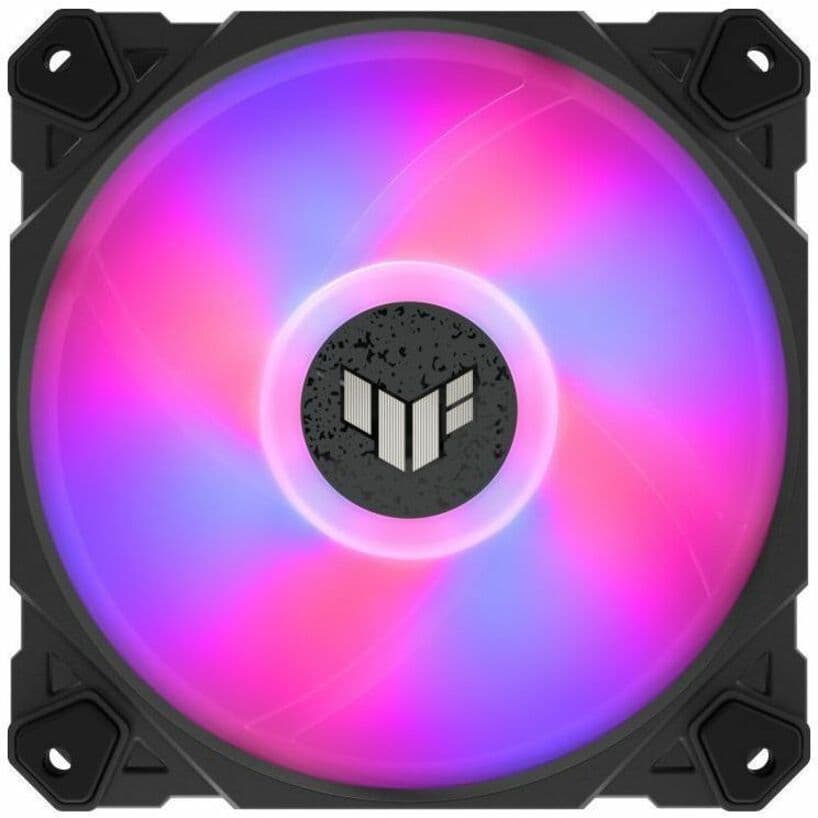 ASUS TUF Gaming TF120 ARGB 120 mm chassis fan with PWM control and addressable RGB lighting