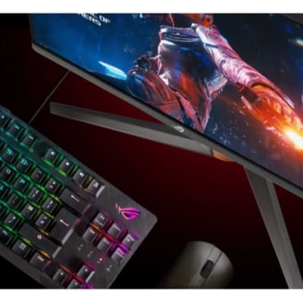 ASUS ROG Swift PG27AQN 27-inch QHD Fast IPS gaming monitor with 360 Hz refresh and ergonomic stand
