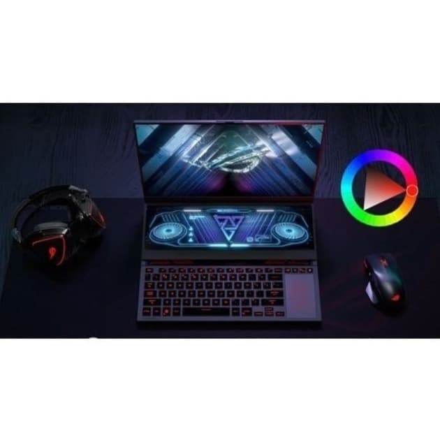 ASUS Zephyrus Duo 16 laptop with AMD Ryzen 9 7945HX dual-screen design