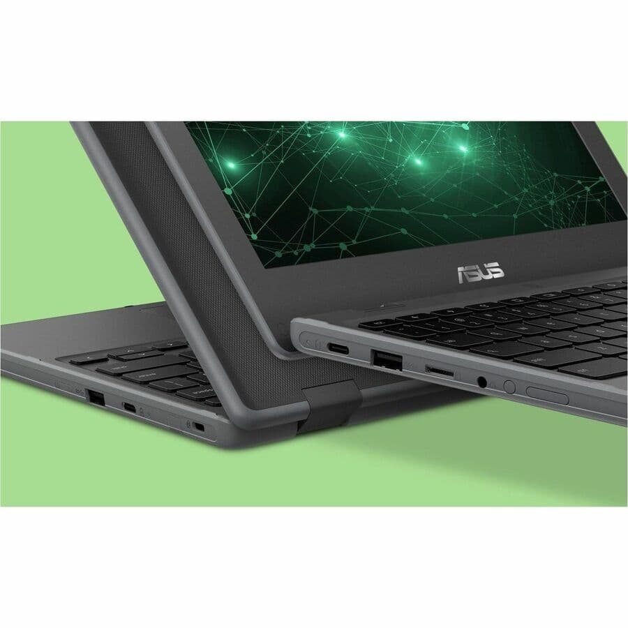 ASUS Chromebook CR1100CKA-YZ184 in grey with 11.6-inch HD non-touch display