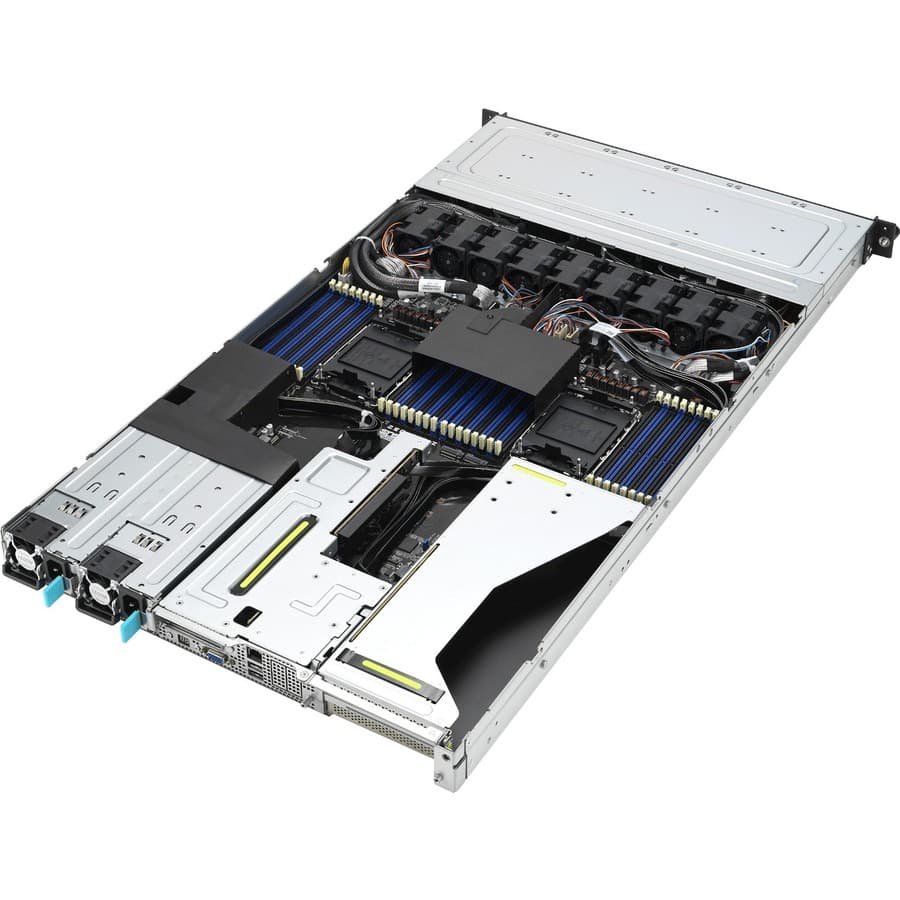 ASUS RS700-E11-RS12U-16W10G 2U rack-mount server chassis with 24-bay layout