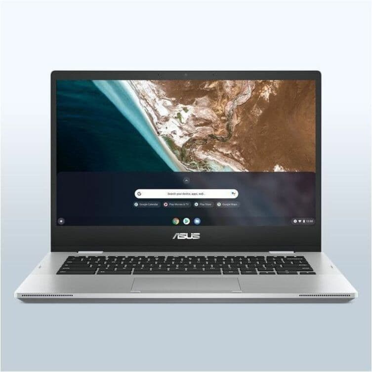 ASUS Chromebook Enterprise Flip CX1400FKA-GE84FT silver convertible laptop with 14-inch Full HD touch display