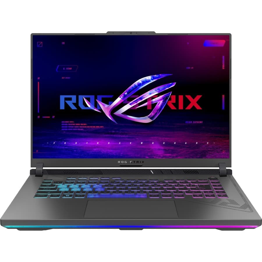 ASUS ROG Strix 16-inch laptop with Core i9-14900HX, 32 GB RAM, RTX 4070, and 1 TB storage