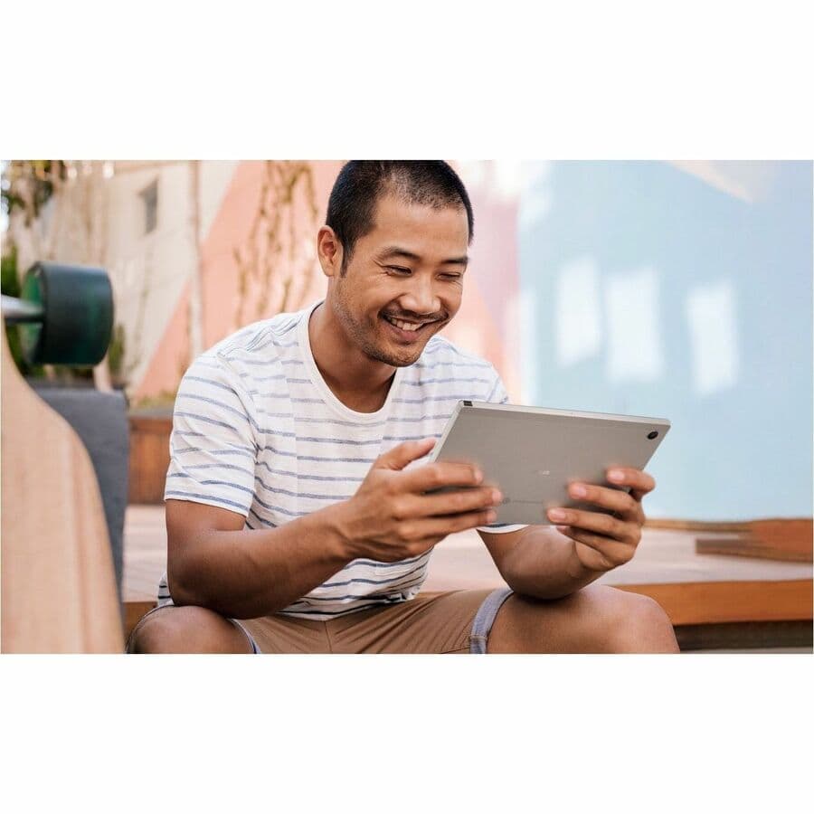 ASUS Chromebook Enterprise Detachable with 10.5-inch touchscreen in silver