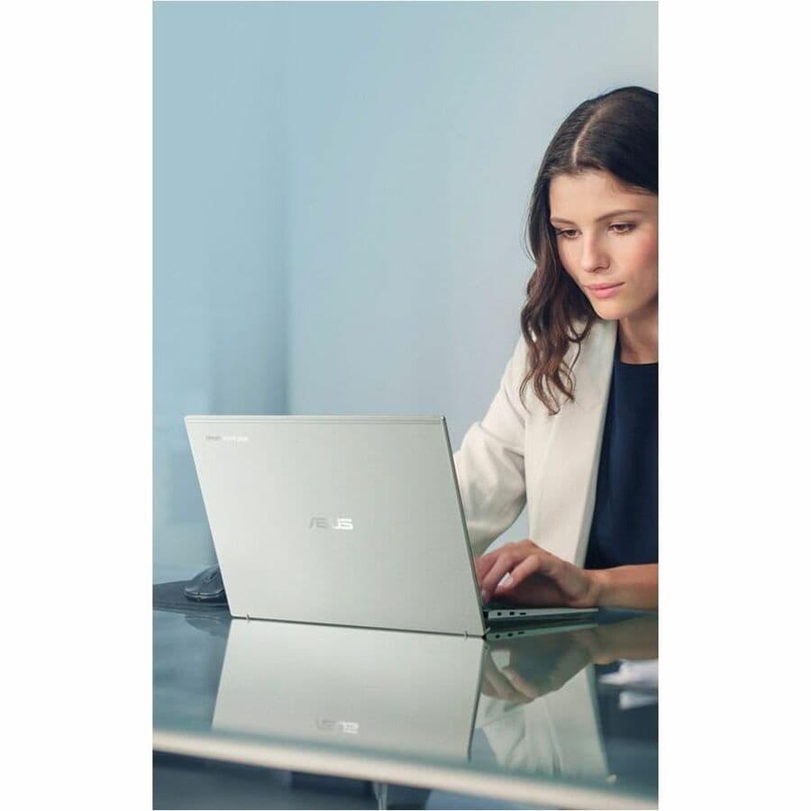 ASUS Chromebook Plus CX5403CMA-DB586 silver laptop with 14-inch WQXGA non-touch display