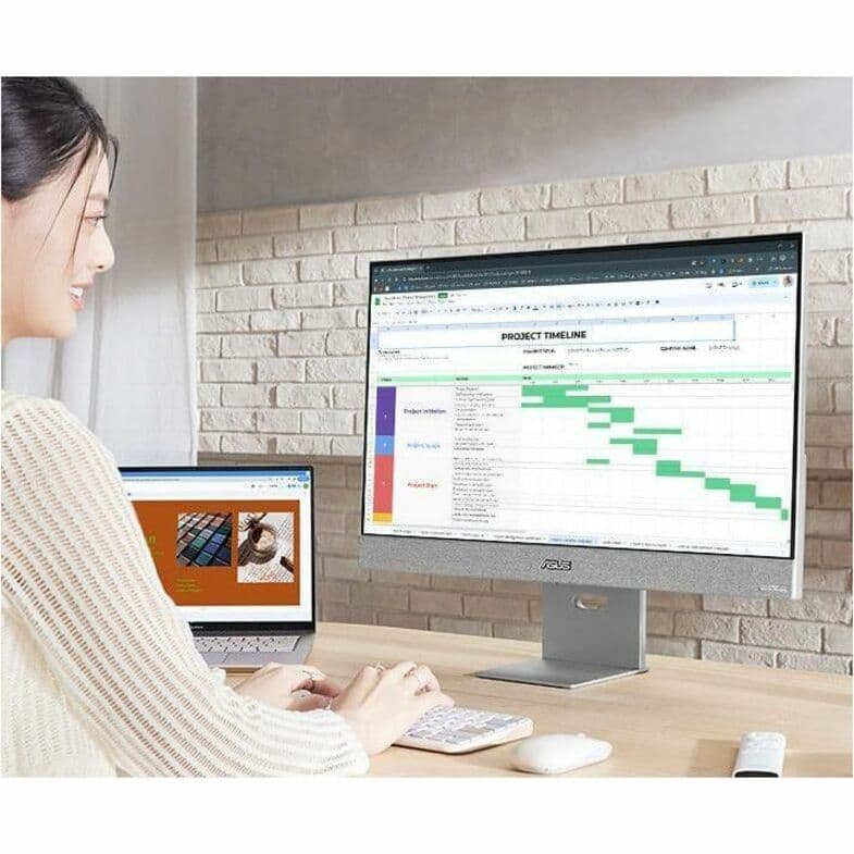 ASUS ZenScreen MS27UC 27-inch 4K smart monitor with USB-C 90W Power Delivery, Google TV, and Harman Kardon speakers