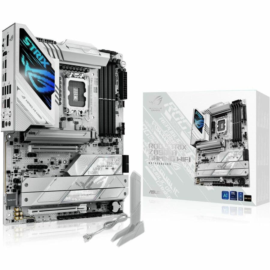 ASUS ROG STRIX Z890-A GAMING WIFI ATX motherboard with LGA 1851, WiFi 7, and 5 M.2 slots