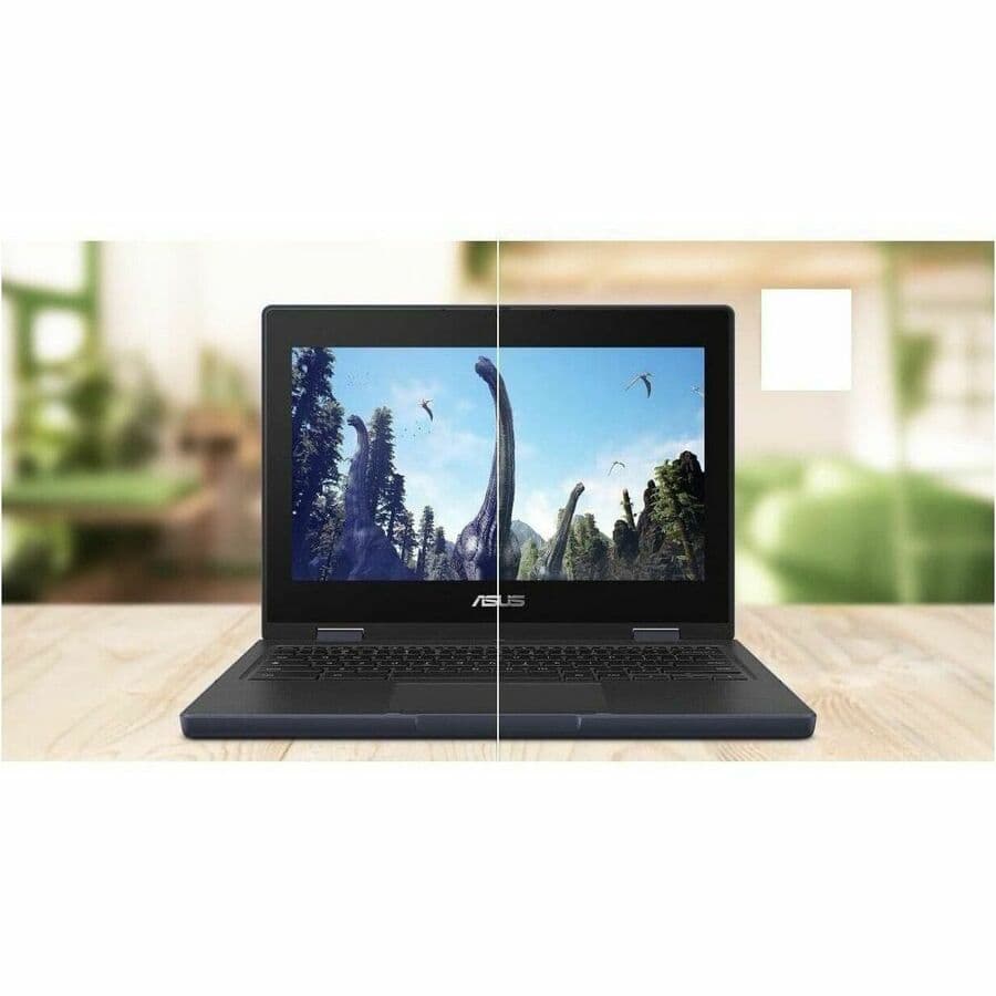 ASUS Chromebook with 11.6-inch HD touchscreen, Intel N150, and grey finish