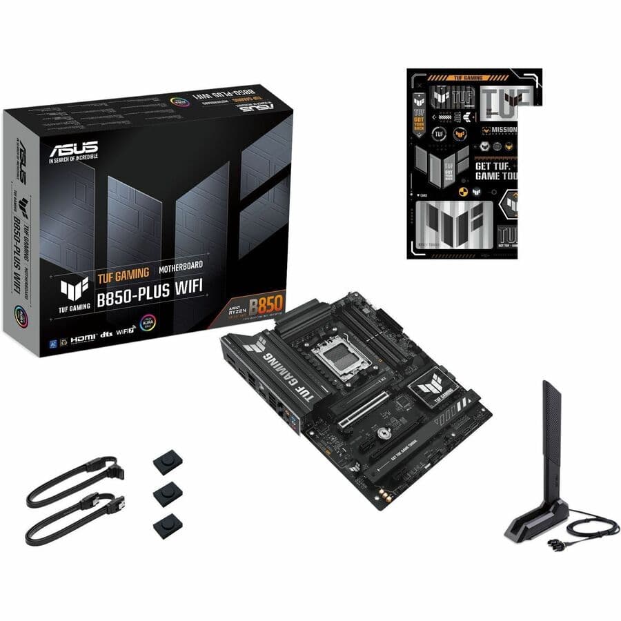 ASUS TUF GAMING B850-PLUS WIFI ATX motherboard for AMD AM5 and DDR5 builds